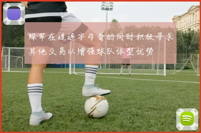 绿军在追逐字母哥的同时积极寻求其他交易以增强球队体型优势